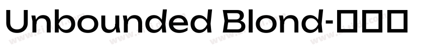 Unbounded Blond字体转换